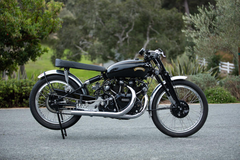 The Ex-Ed LaBelle road racer and drag bike,1952 Vincent Black Shadow Special  Frame no. RC10120B  Engine no. F10AB/1B/8220