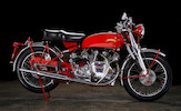 Thumbnail of Rare 'one-of-one' Black Shadow variant in Chinese Red, confirmed by the Vincent Owner's Club,1951 Vincent Series C 'Red' White ShadowUpper and Rear Frame no. RC8047A Engine no. F10/1A/6147 image 10
