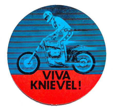 Film used, built by Bud Ekins for the movie 'Viva Knievel',1976 Harley-Davidson XL1000 Evel Knievel Custom image 4