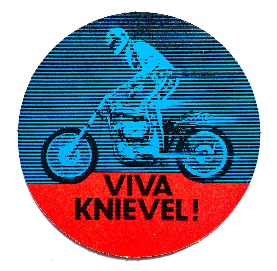 Film used, built by Bud Ekins for the movie 'Viva Knievel!',1976 Harley-Davidson XL1000 Evel Knievel Custom