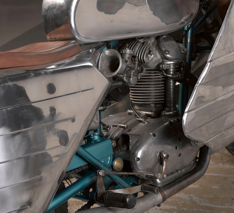With Evan Wilcox hand-formed aluminum bodywork,1959 Ducati 175cc 'Dustbin' Special Frame no. CA967744 Engine no. 77126