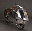 Thumbnail of With Evan Wilcox hand-formed aluminum bodywork,1959 Ducati 175cc 'Dustbin' Special Frame no. CA967744 Engine no. 77126 image 2