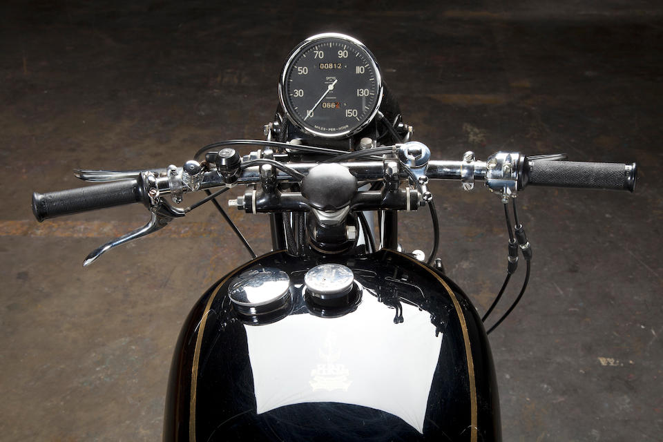 As the factory ad said: "The World's Fastest Standard Motorcycle",1948 Vincent  998cc Series B Black Shadow Frame no. R2742 Engine no. F10AB/1/752