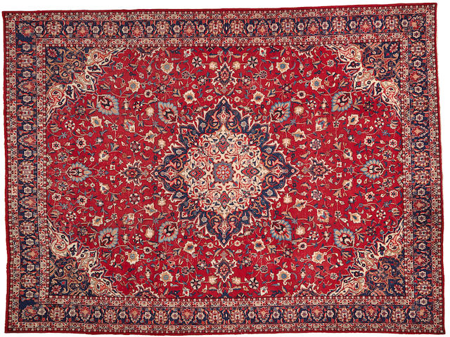 A Bakhtiari carpet  size approximately 3ft. 4in. x 9ft. 10in.