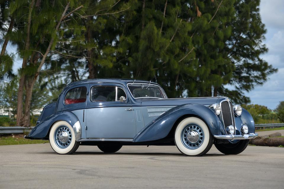 <i>Same Owner Past 56 Years</i><BR /><B>1946 DELAHAYE 135M COACH COUP&#201;<BR />Coachwork by Guillor&#233;<br /></B><BR />Chassis no. 800410<BR />Engine no. 800410