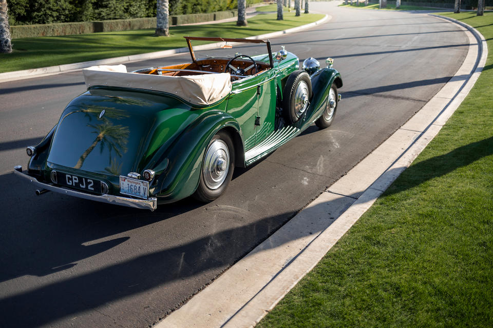 <i>From the Collection of the late Wade Carter</i><br /><b>1937 BENTLEY 4 &#188; LITER ALL-WEATHER PHAETON  </b><br />Chassis no. B-39-KU <br />Engine no. M 9 BZ<br />Body no. 6656
