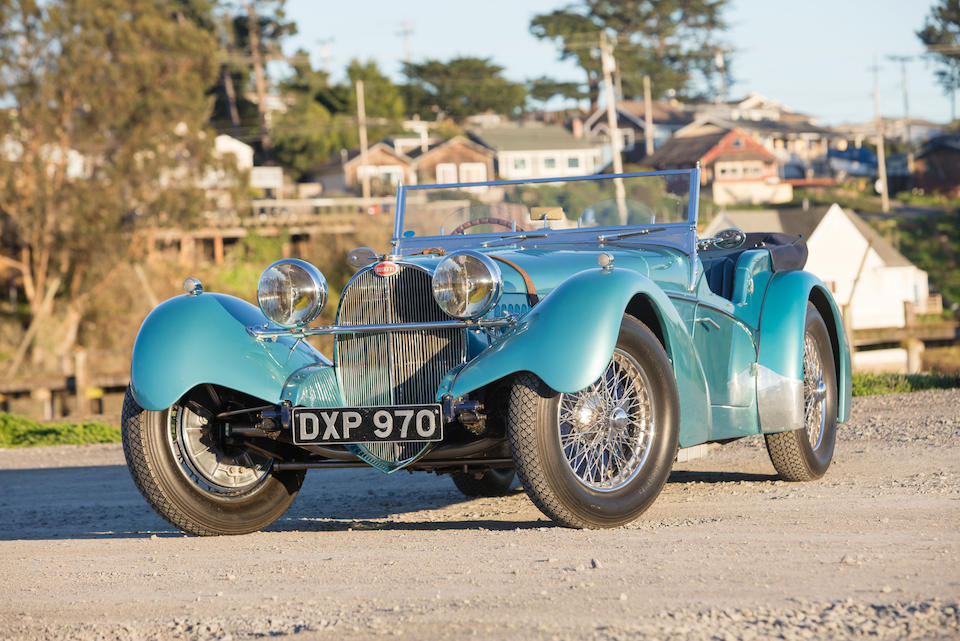 <i>Delivered new to New York</i><BR /><B>1937 BUGATTI  TYPE 57SC SPORTS TOURER<BR />Coachwork by Vanden Plas<br /></B><BR />Chassis no. 57541<BR />Engine no. 29S &#8211; See text