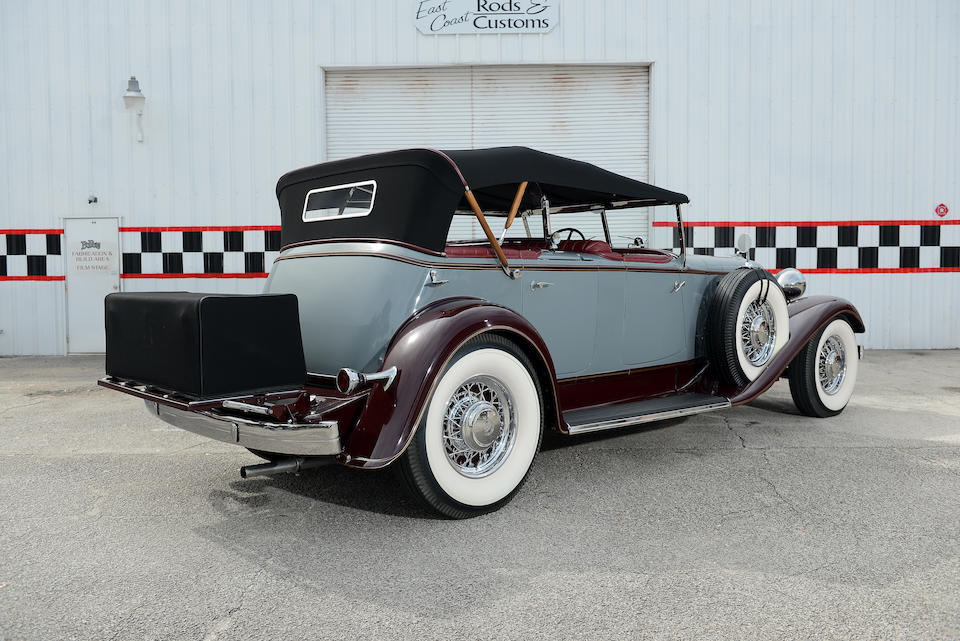 <i>Originally owned by Marjorie Merryweather Post</i><BR /><B>1933 CHRYSLER IMPERIAL MODEL CL DUAL COWL PHAETON<BR />Coachwork by LeBaron<br /></B><BR />Chassis no. 7803639<BR />Engine no. CL1345