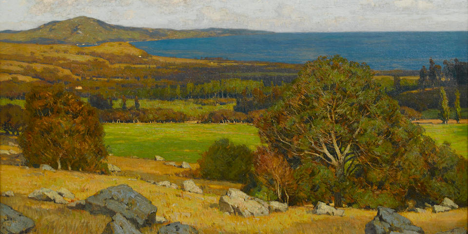 William Wendt (American, 1865-1946) Montecito 40 x 55in overall: 51 x 66in (Painted in 1909)