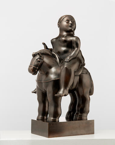Bonhams Fernando Botero B 1932 Woman On A Horse 1993