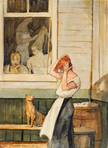Stuart Davis (1892-1964) Cats 14 7/8 x 11in