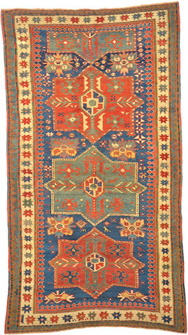 A Kazak rug Caucasus size approximately 4ft. 6in. x 8ft. 1in.