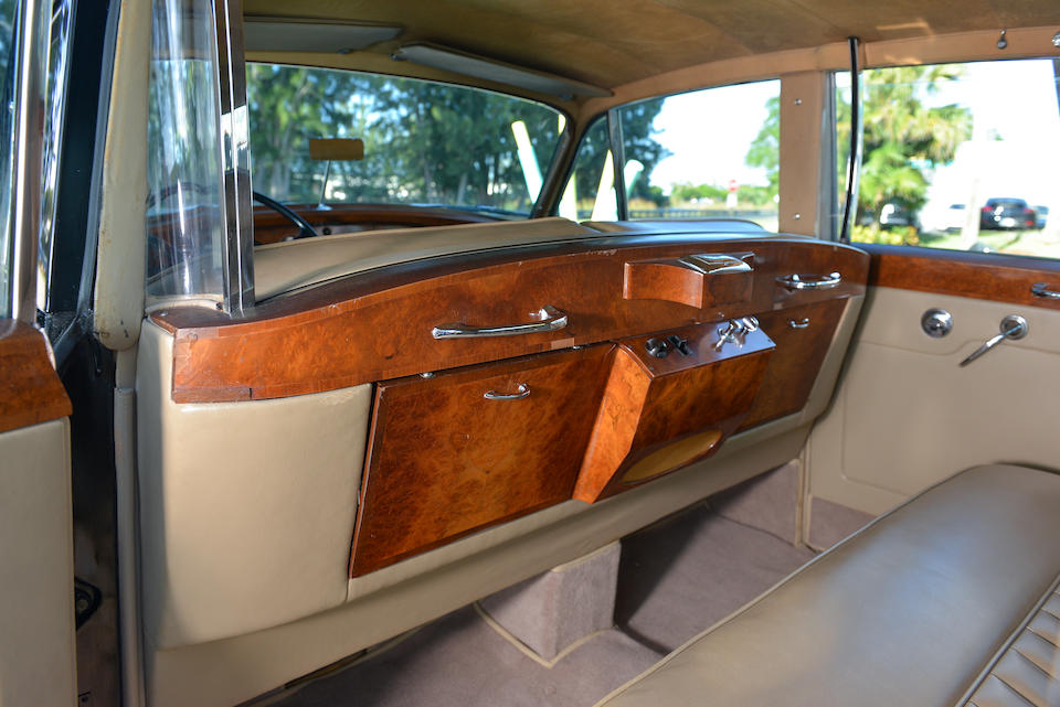 <i>Single family ownership from new, originally delivered to Elmer Holmes Bobst</i><BR /><B>1961 ROLLS-ROYCE  SILVER CLOUD II LONG WHEELBASE SALOON WITH DIVISION<br /></B><BR />Chassis no. LLCB80<BR />Engine no. LC79B