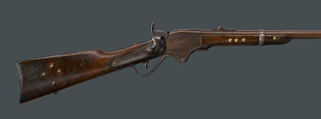 A brass tacked U.S. Model 1865 Spencer carbine
