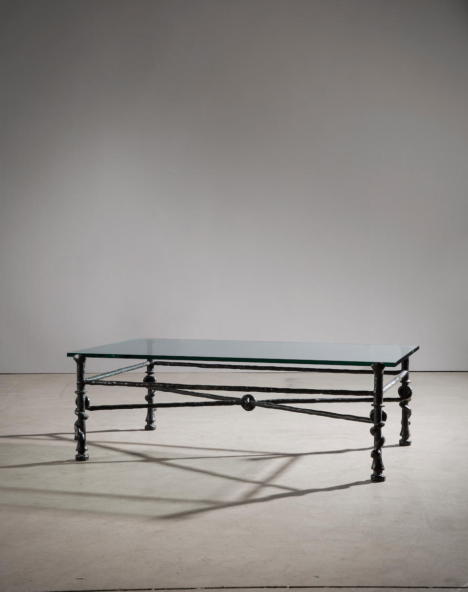 Diego Giacometti (1902-1985) Table torsade 16 1/8 x 48 1/2 x 30 1/4 in (41 x 123.1 x 77 cm) (Conceived circa 1965)