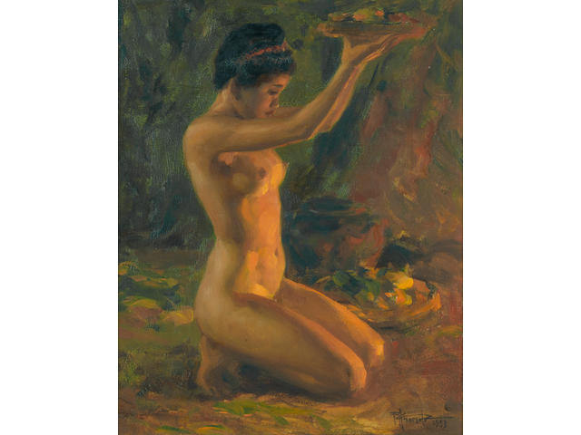 Fernando Amorsolo Y Cueto (1892-1972)  Nude, 1953