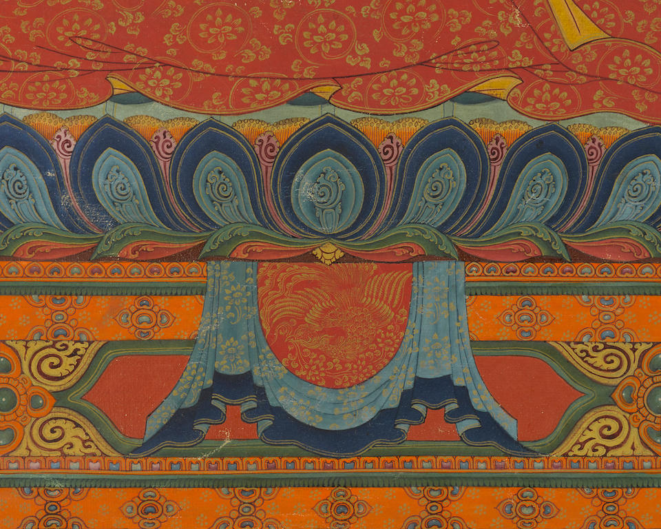 A PORTRAIT THANGKA OF SETON KUNRIG (1025-1113) NGOR MONASTERY, CENTRAL TIBET, CIRCA 1600