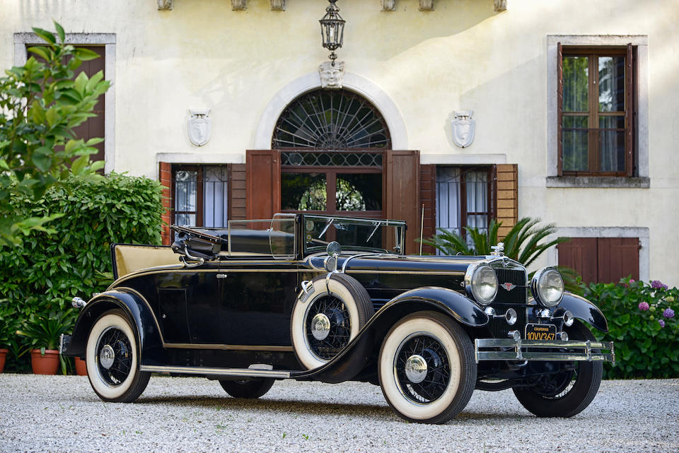 <b>1930 STUTZ SERIES M CABRIOLET<br />Coachwork by LeBaron<br /></B><BR />Chassis no. M8-46-CD25E<BR />Engine no. 32550