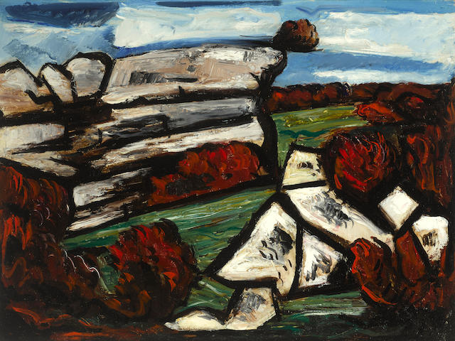Marsden Hartley (1877-1943) Dogtown 18 x 24in (Painted in 1931.)