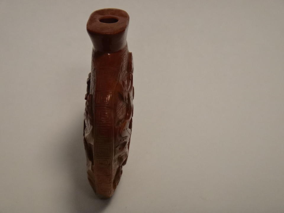 A carved Jasper Snuff bottle 1850-1930