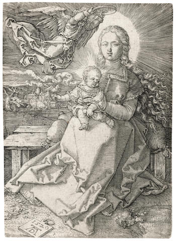Albrecht D&#252;rer (1471-1528); The Virgin and Child crowned by one Angel;