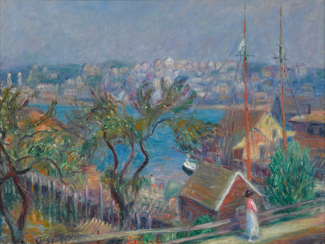William Glackens (1870-1938) Gloucester, Massachusetts 18 x 24in (Painted in 1918.)