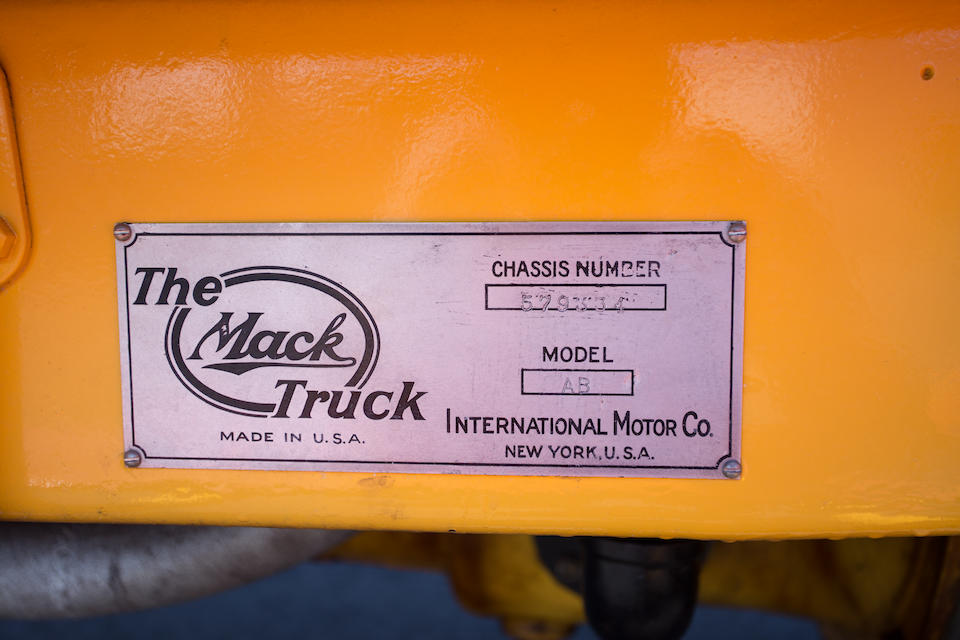<b>1917 Mack AB "C" Cab Stake Bed  </b><br />Chassis no. 579334