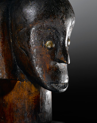 Fang-Betsi Reliquary Head, Gabon image 3