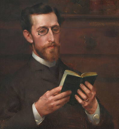 Bonhams Henry Siddons Mowbray (18581929) Portrait of a Man Reading