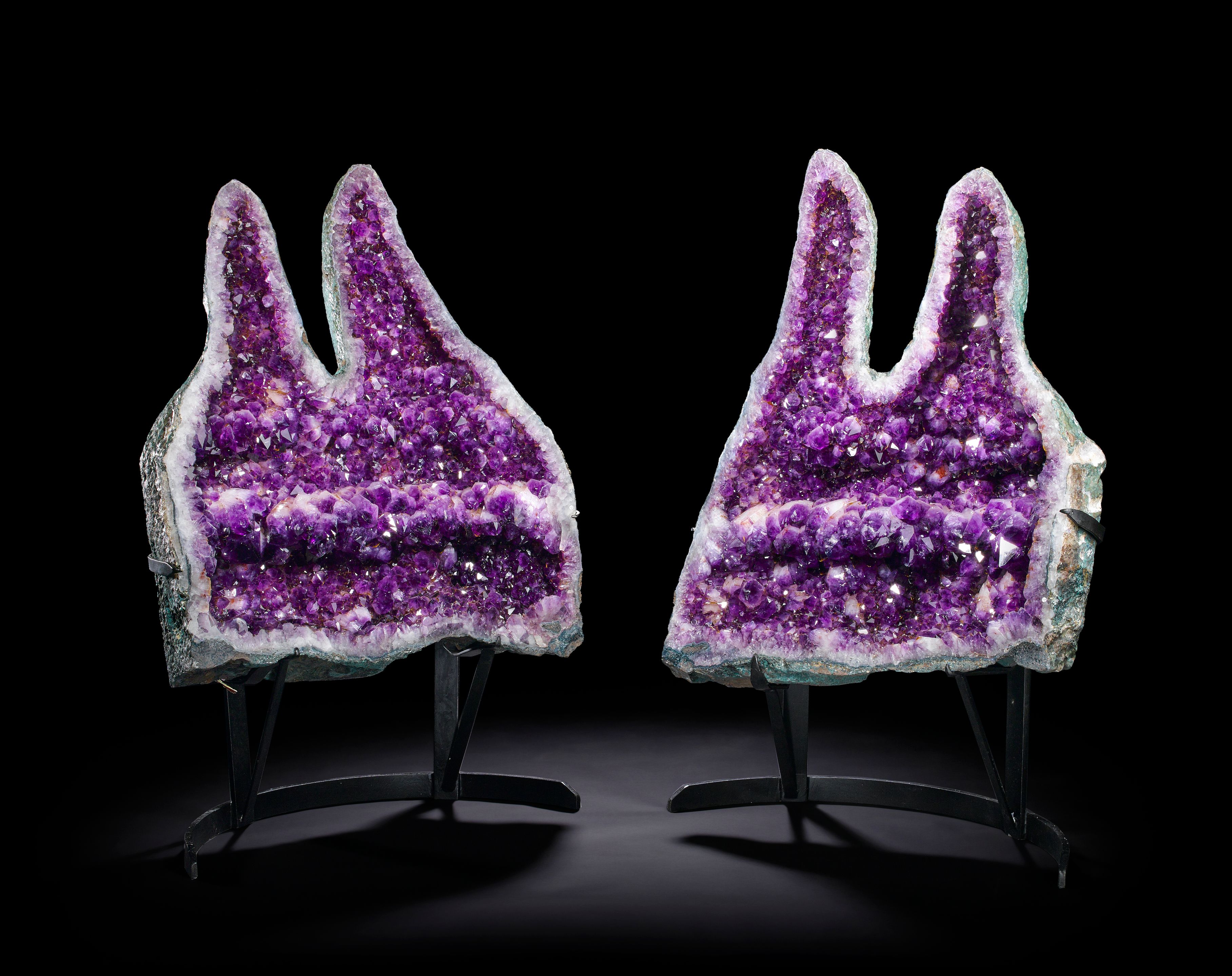 Spectacular, Amethyst Geode Split on Stand