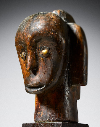Fang-Betsi Reliquary Head, Gabon image 1