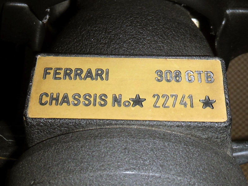 <b>1977 FERRARI 308 GTB</b><br />Coachwork by Scaglietti - Design by Pininfarina<br />Chassis no. 22741<br />Engine no. 00464