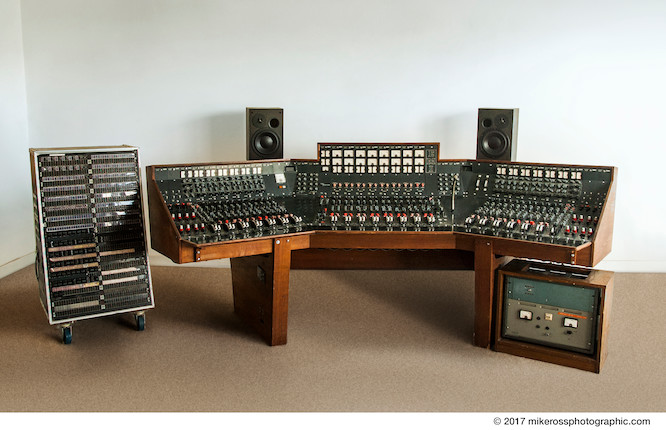 An Abbey Road Studios EMI TG12345 MK IV recording console used between 1971-1983, housed in Studio 2, the console which Pink Floyd used to record their landmark album, The Dark Side of the Moon. image 15