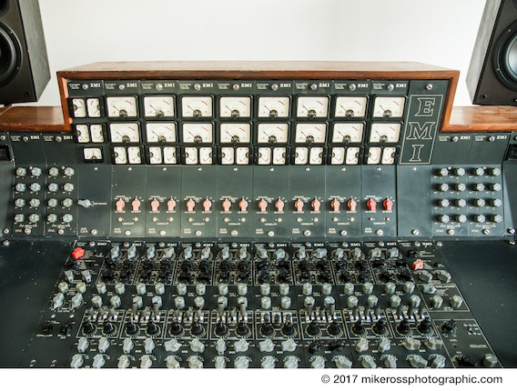 An Abbey Road Studios EMI TG12345 MK IV recording console used between 1971-1983, housed in Studio 2, the console which Pink Floyd used to record their landmark album, The Dark Side of the Moon. image 14