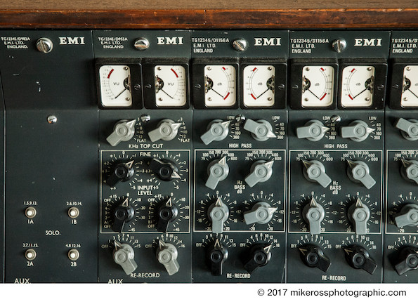 An Abbey Road Studios EMI TG12345 MK IV recording console used between 1971-1983, housed in Studio 2, the console which Pink Floyd used to record their landmark album, The Dark Side of the Moon. image 10