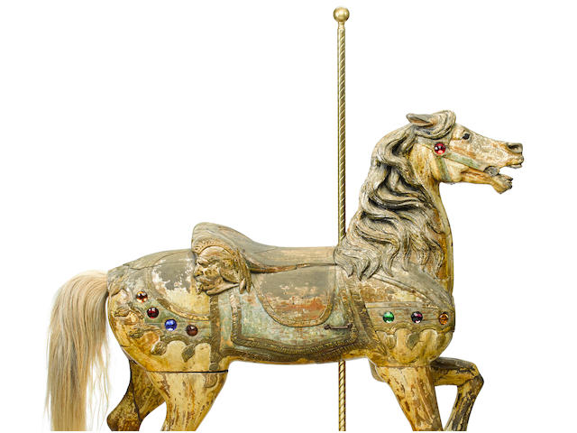 A carved carousel horse Charles Looff (1852-1918) Brooklyn, New York early 20th century