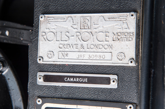 Ex-Sammy Davis Jr. 1977 Rolls Royce CamargueChassis no. JRF30980Engine no. 30980 image 8