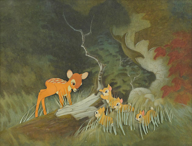 A celluloid of Bambi from Bambi