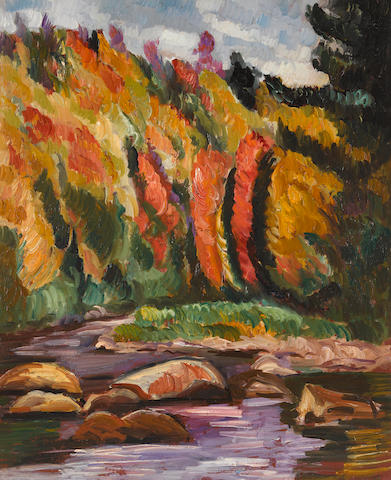 Marsden Hartley (1877-1943) Landscape No. 39 (Little River, New Hampshire) 23 7/8 x 19 5/8in (Painted in 1930.)