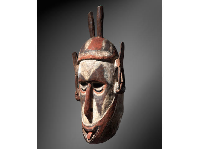 Rare Mask, Astrolabe Bay/Huon Gulf/West New Britain Style, Papua New Guinea