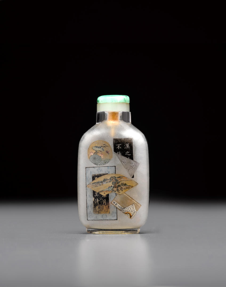 A rare inside-painted rock crystal snuff bottle Ma Shaoxuan (1867-1939)
