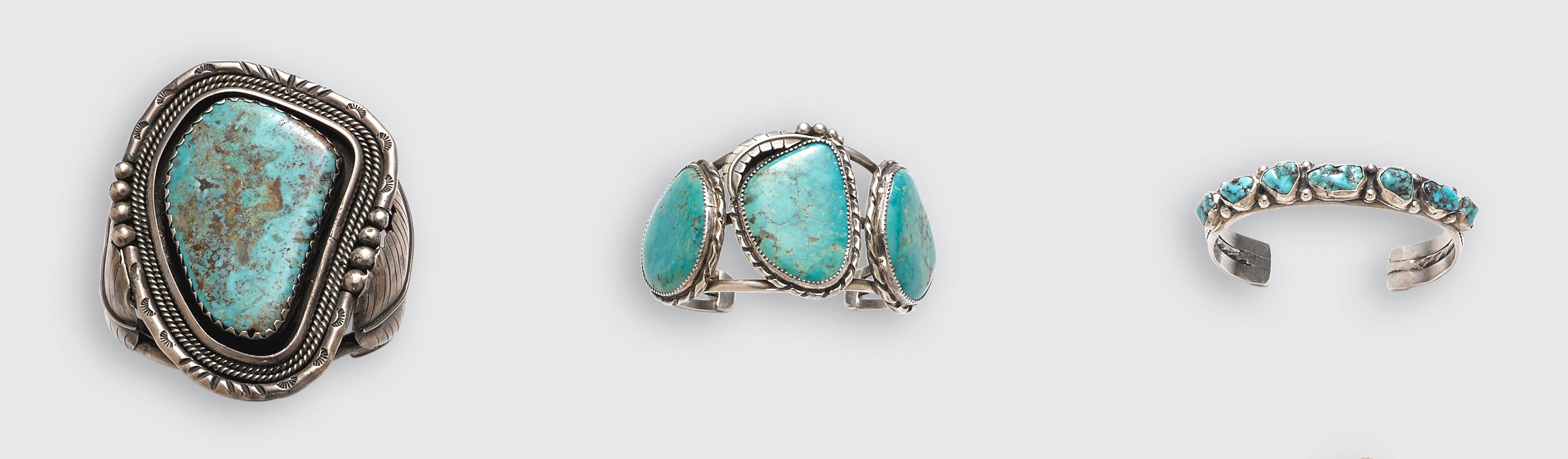 Three Navajo bracelets