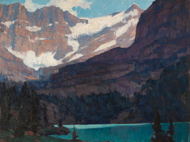 Edgar Payne (1883-1947) Sierra Lake 40 x 50in overall: 52 1/2 x 62 1/2in