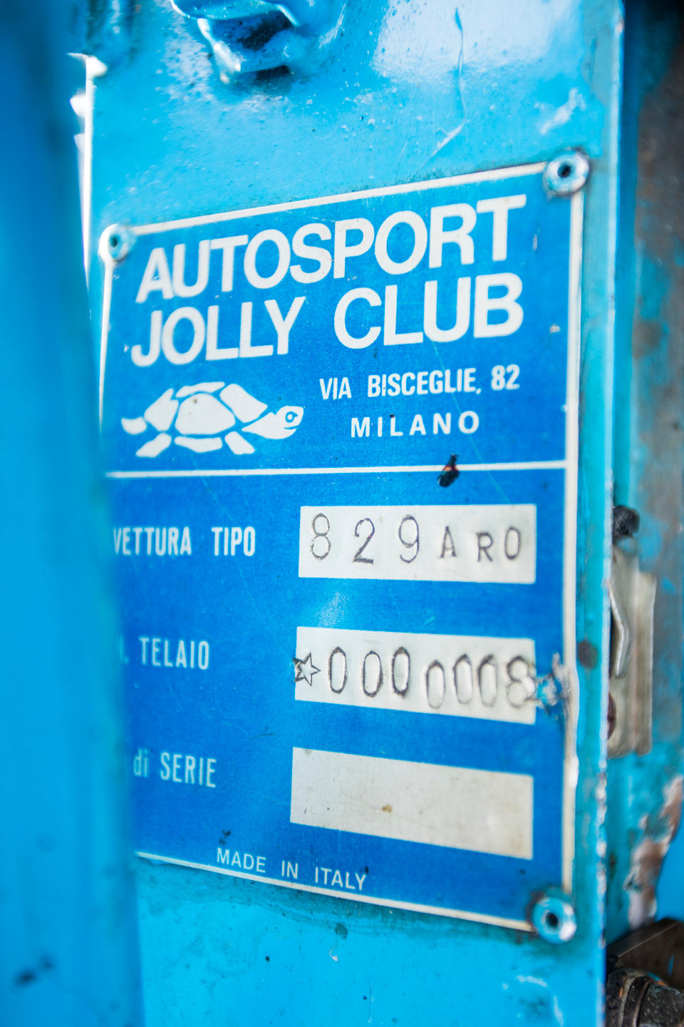 <b>c1975 Lancia Stratos HF 'Jolly Club' Continuation</b><br />Chassis no. 829AR0 0000008<br /> Engine no. AR0829000 0000008
