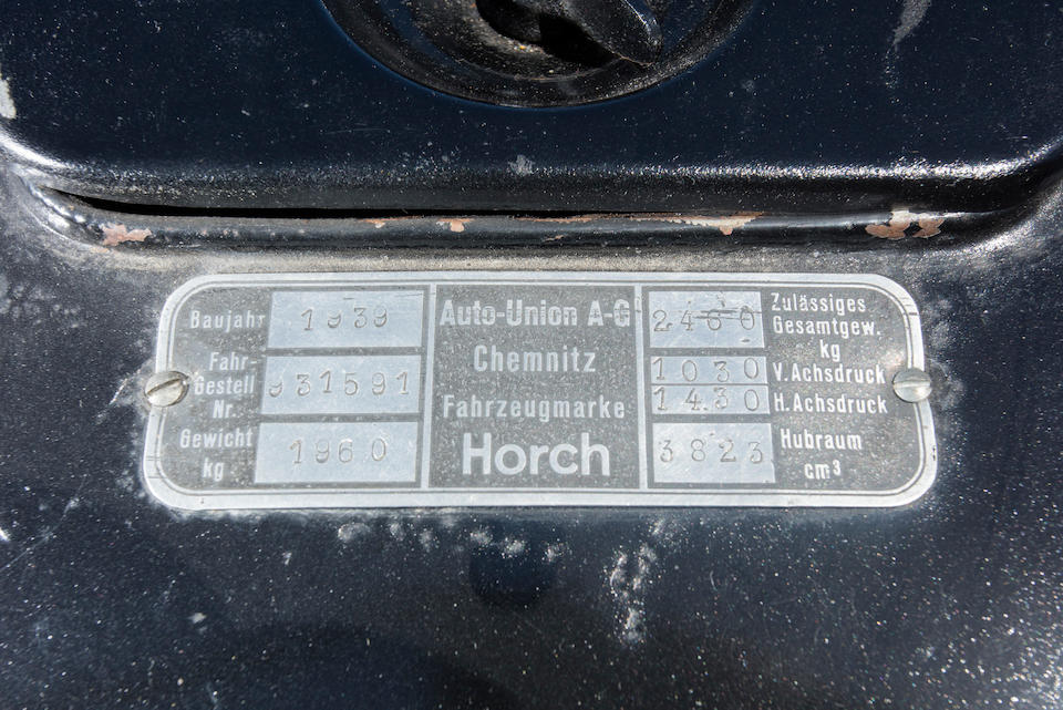 <b>1939 Horch 930 V Phaeton</b><br />Chassis no. 931591