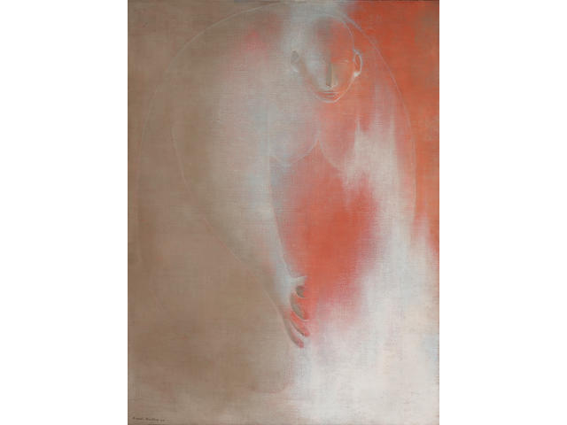 Ricardo Mart&#237;nez (1918-2009) Mujer con fuego (rojo), 1960 45 1/4 x 33 3/8 in. (114.9 x 84.8 cm)