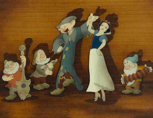 A celluloid of Snow White from Snow White and the Seven Dwarfs