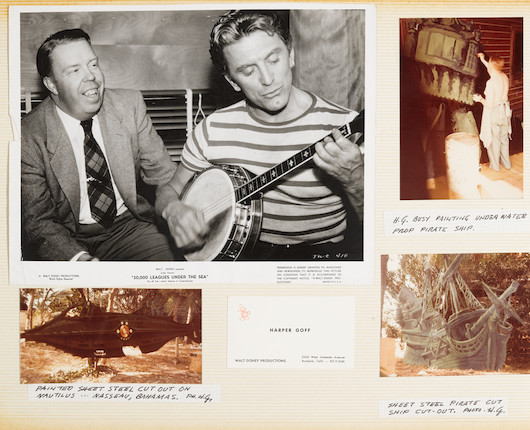 A Harper Goff scrapbook pertaining to 20,000 Leagues Under the Sea image 8