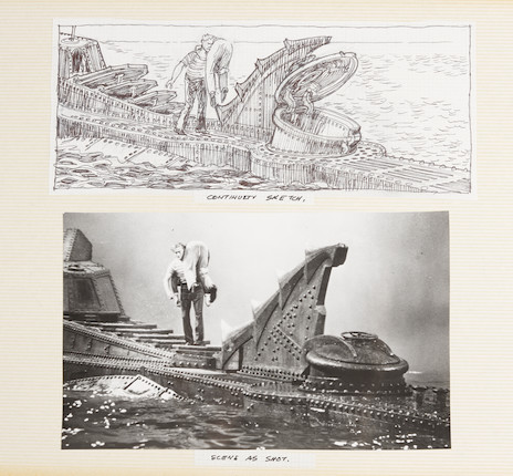 A Harper Goff scrapbook pertaining to 20,000 Leagues Under the Sea image 6