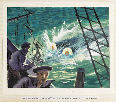 A Harper Goff scrapbook pertaining to 20,000 Leagues Under the Sea image 11